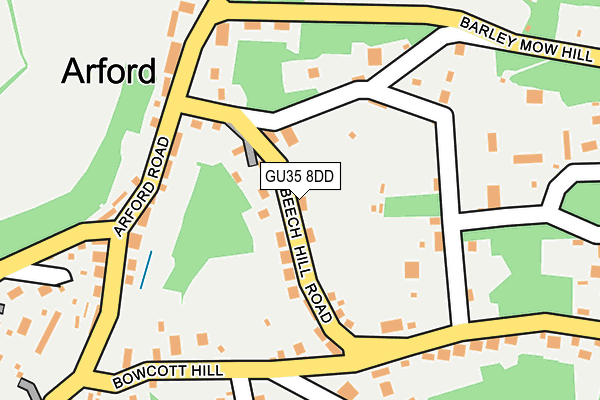 GU35 8DD map - OS OpenMap – Local (Ordnance Survey)