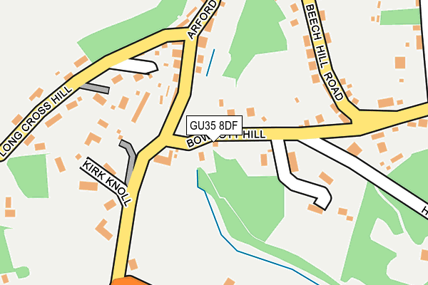 GU35 8DF map - OS OpenMap – Local (Ordnance Survey)