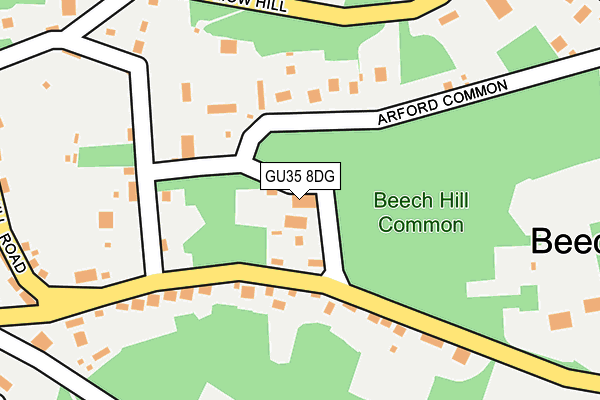 GU35 8DG map - OS OpenMap – Local (Ordnance Survey)
