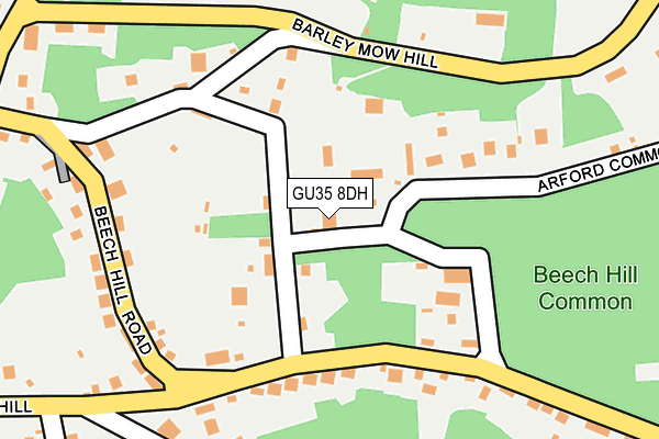 GU35 8DH map - OS OpenMap – Local (Ordnance Survey)