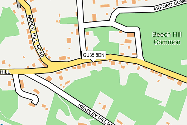 GU35 8DN map - OS OpenMap – Local (Ordnance Survey)