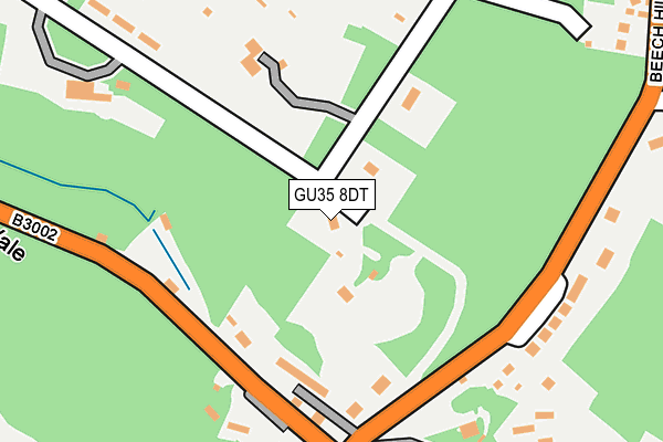 GU35 8DT map - OS OpenMap – Local (Ordnance Survey)