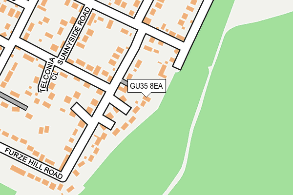 GU35 8EA map - OS OpenMap – Local (Ordnance Survey)