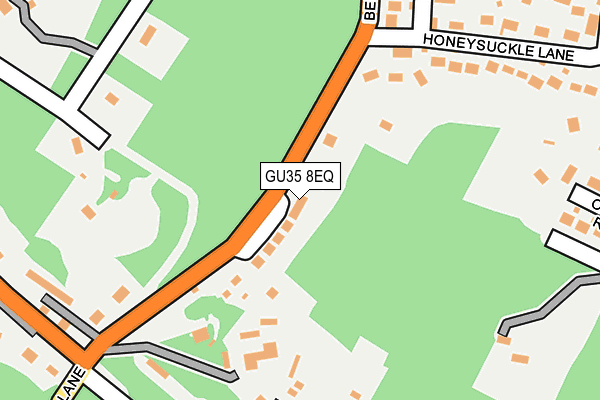 GU35 8EQ map - OS OpenMap – Local (Ordnance Survey)