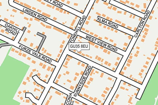 GU35 8EU map - OS OpenMap – Local (Ordnance Survey)