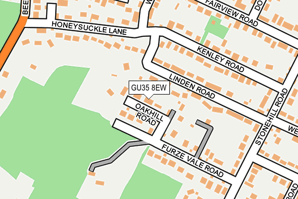 GU35 8EW map - OS OpenMap – Local (Ordnance Survey)