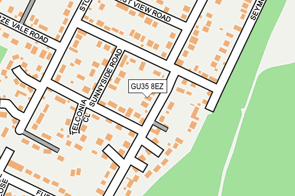 GU35 8EZ map - OS OpenMap – Local (Ordnance Survey)