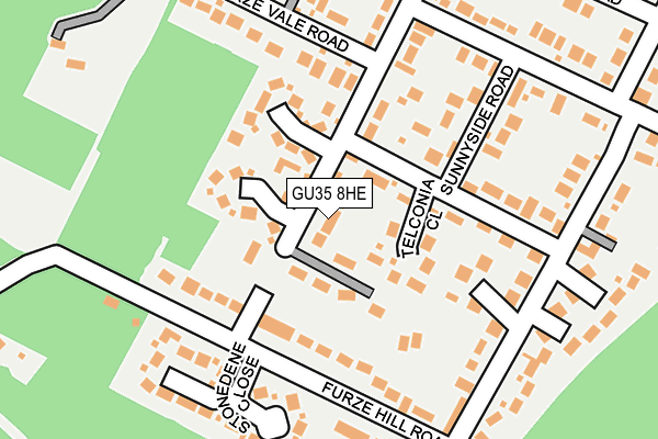 GU35 8HE map - OS OpenMap – Local (Ordnance Survey)