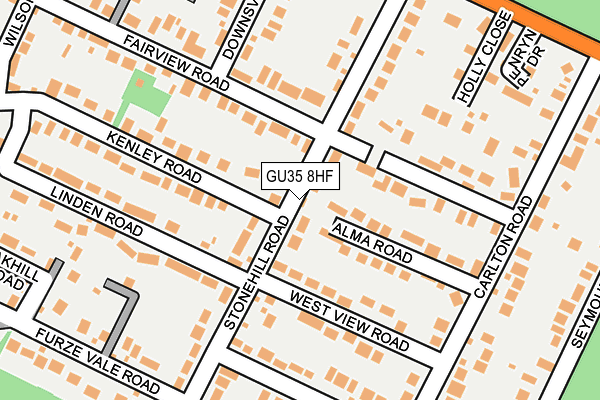 GU35 8HF map - OS OpenMap – Local (Ordnance Survey)