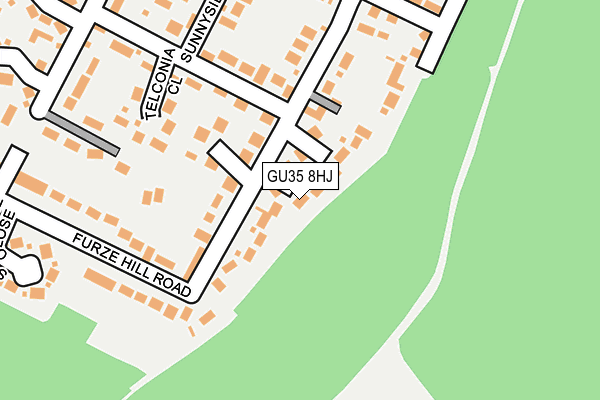 GU35 8HJ map - OS OpenMap – Local (Ordnance Survey)