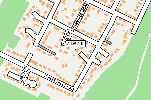GU35 8HL map - OS OpenMap – Local (Ordnance Survey)