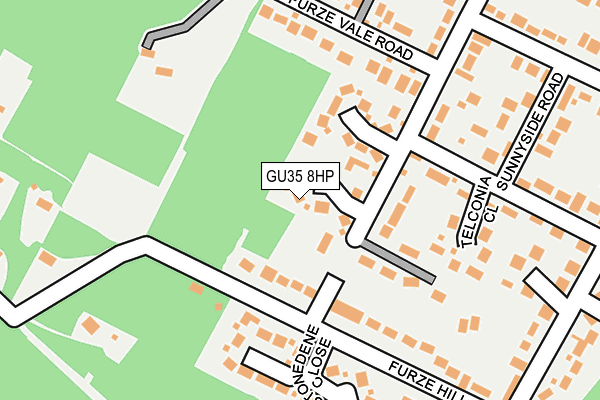 GU35 8HP map - OS OpenMap – Local (Ordnance Survey)