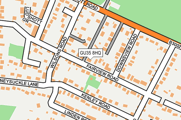 GU35 8HQ map - OS OpenMap – Local (Ordnance Survey)