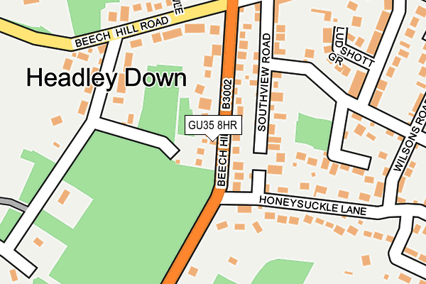 GU35 8HR map - OS OpenMap – Local (Ordnance Survey)