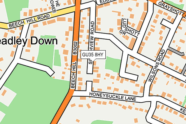 GU35 8HY map - OS OpenMap – Local (Ordnance Survey)