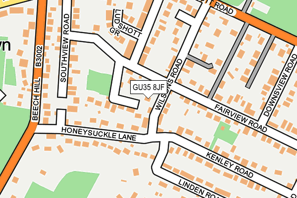 GU35 8JF map - OS OpenMap – Local (Ordnance Survey)