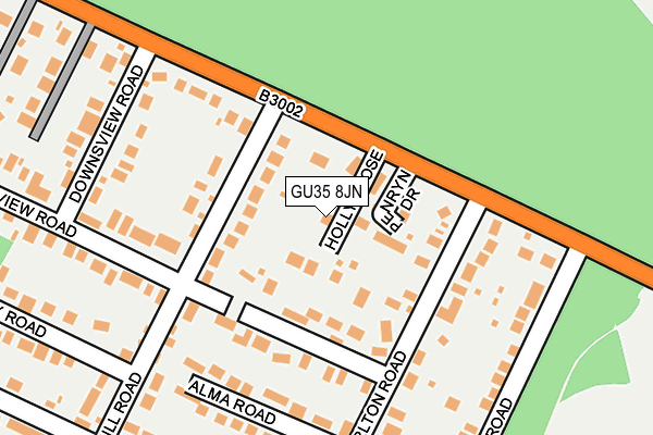 GU35 8JN map - OS OpenMap – Local (Ordnance Survey)