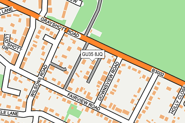GU35 8JQ map - OS OpenMap – Local (Ordnance Survey)