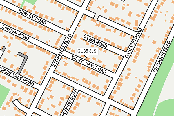 GU35 8JS map - OS OpenMap – Local (Ordnance Survey)