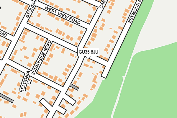 GU35 8JU map - OS OpenMap – Local (Ordnance Survey)