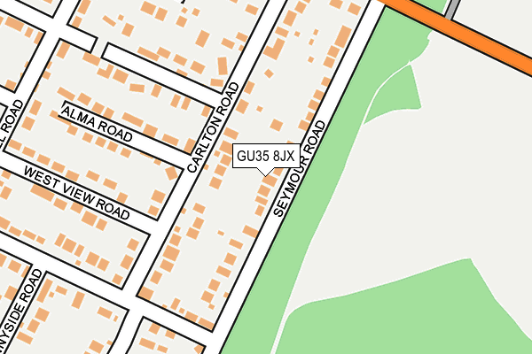 GU35 8JX map - OS OpenMap – Local (Ordnance Survey)