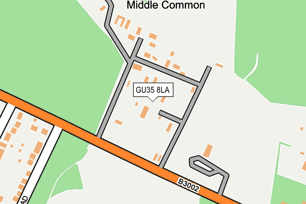 GU35 8LA map - OS OpenMap – Local (Ordnance Survey)