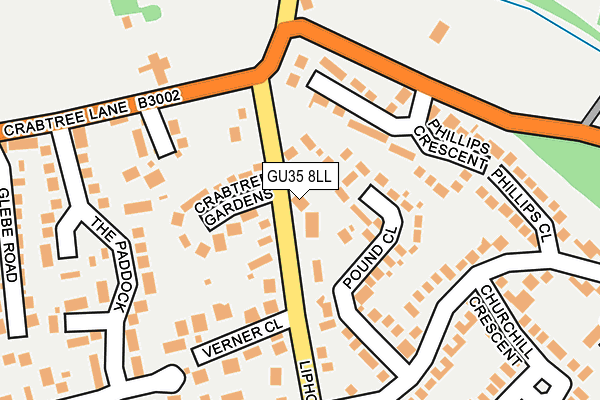GU35 8LL map - OS OpenMap – Local (Ordnance Survey)