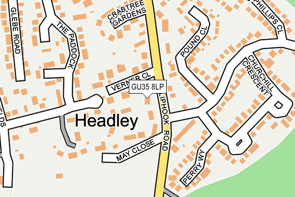 GU35 8LP map - OS OpenMap – Local (Ordnance Survey)