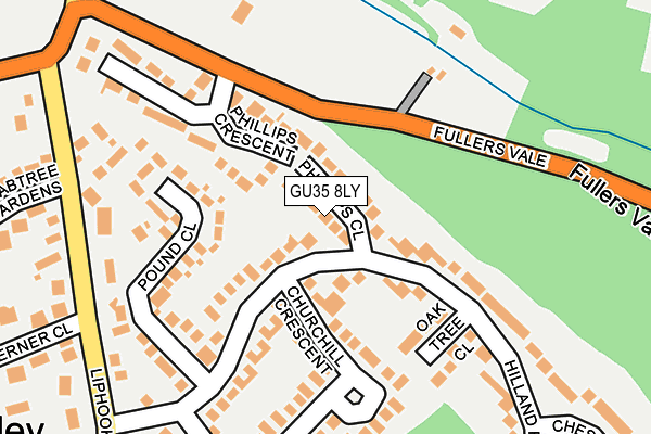 GU35 8LY map - OS OpenMap – Local (Ordnance Survey)