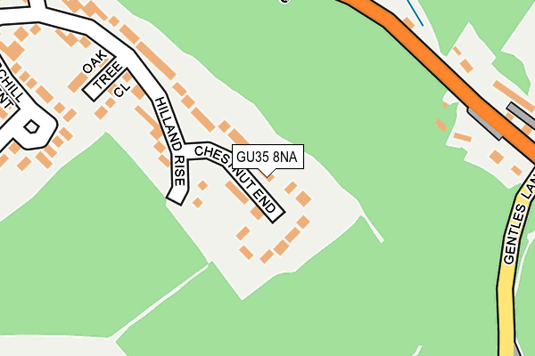 GU35 8NA map - OS OpenMap – Local (Ordnance Survey)