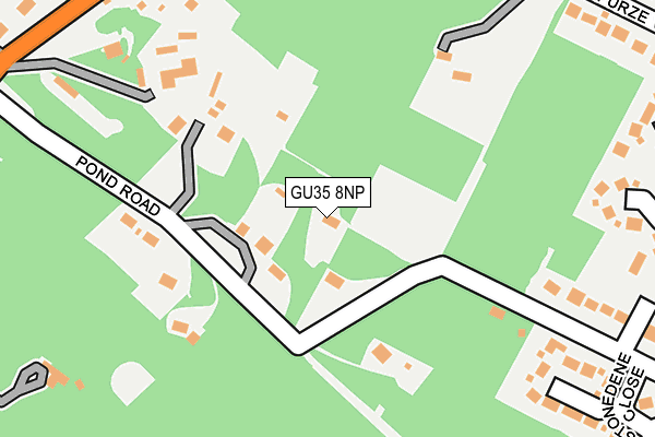 GU35 8NP map - OS OpenMap – Local (Ordnance Survey)