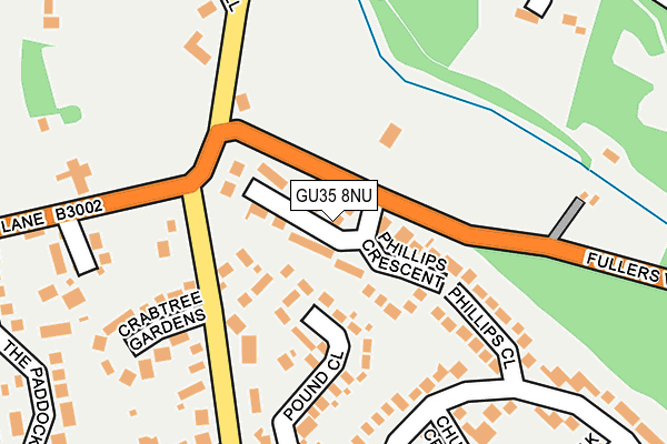 GU35 8NU map - OS OpenMap – Local (Ordnance Survey)