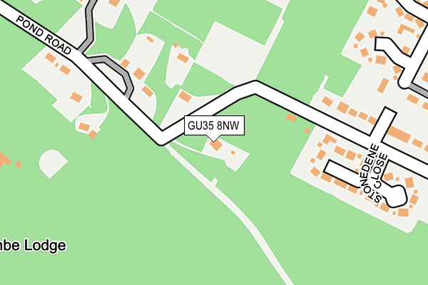 GU35 8NW map - OS OpenMap – Local (Ordnance Survey)