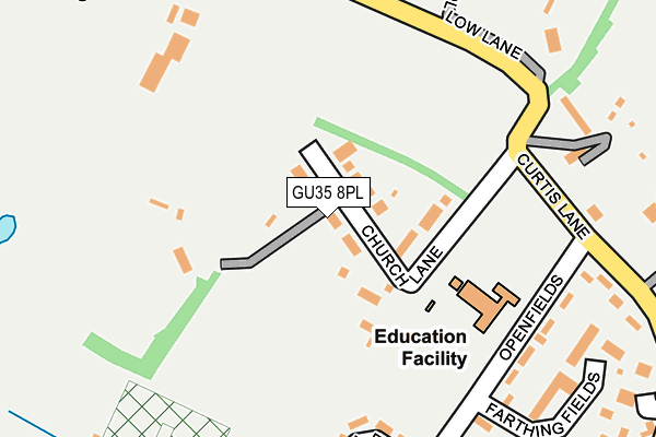 GU35 8PL map - OS OpenMap – Local (Ordnance Survey)