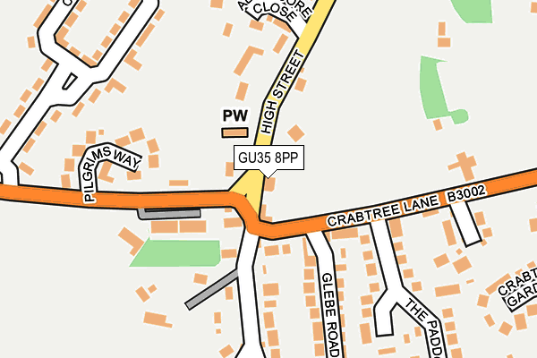 GU35 8PP map - OS OpenMap – Local (Ordnance Survey)