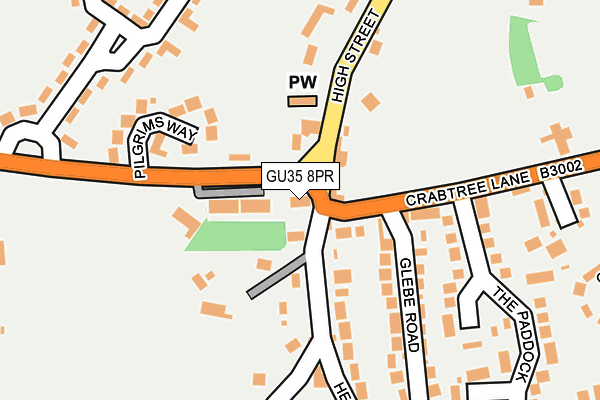 GU35 8PR map - OS OpenMap – Local (Ordnance Survey)