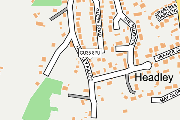 GU35 8PU map - OS OpenMap – Local (Ordnance Survey)