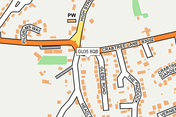 GU35 8QB map - OS OpenMap – Local (Ordnance Survey)