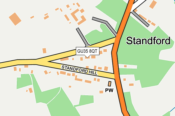 GU35 8QT map - OS OpenMap – Local (Ordnance Survey)