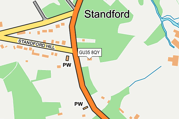 GU35 8QY map - OS OpenMap – Local (Ordnance Survey)