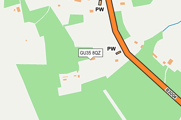 GU35 8QZ map - OS OpenMap – Local (Ordnance Survey)