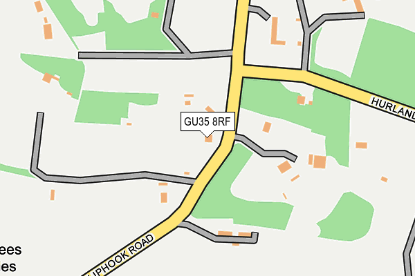 GU35 8RF map - OS OpenMap – Local (Ordnance Survey)