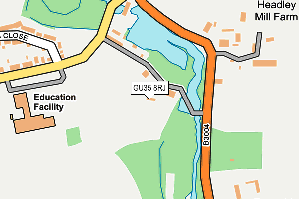 GU35 8RJ map - OS OpenMap – Local (Ordnance Survey)