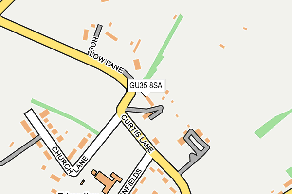 GU35 8SA map - OS OpenMap – Local (Ordnance Survey)