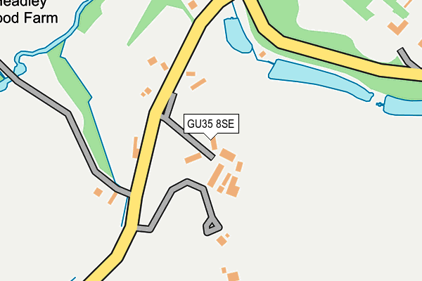 GU35 8SE map - OS OpenMap – Local (Ordnance Survey)