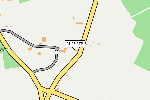 GU35 8TB map - OS OpenMap – Local (Ordnance Survey)