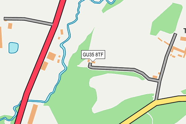 GU35 8TF map - OS OpenMap – Local (Ordnance Survey)