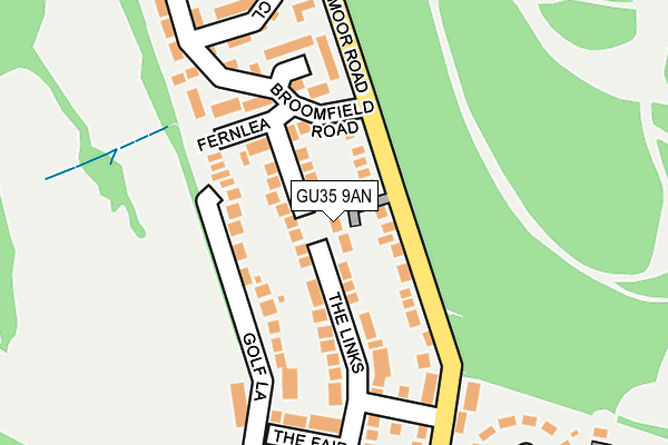 GU35 9AN map - OS OpenMap – Local (Ordnance Survey)