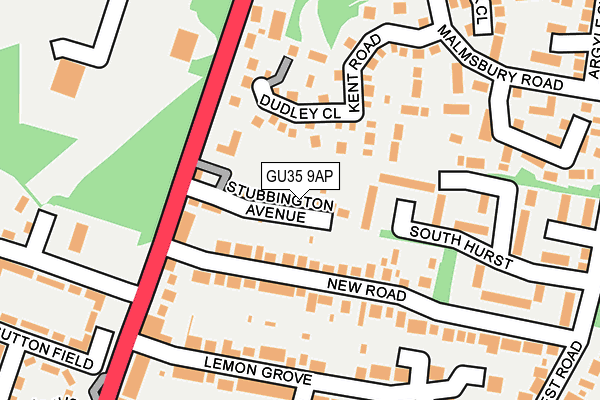 GU35 9AP map - OS OpenMap – Local (Ordnance Survey)