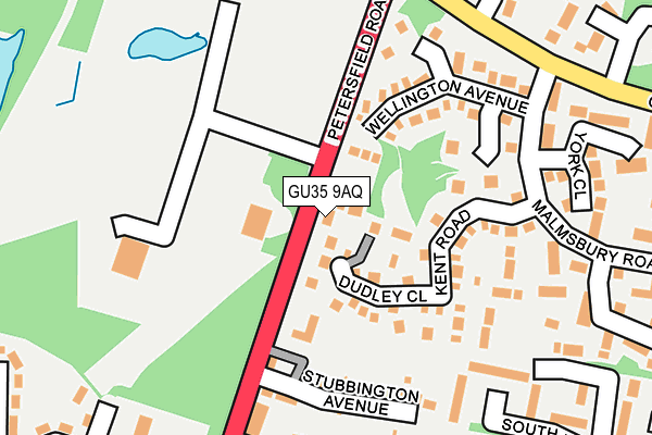 GU35 9AQ map - OS OpenMap – Local (Ordnance Survey)